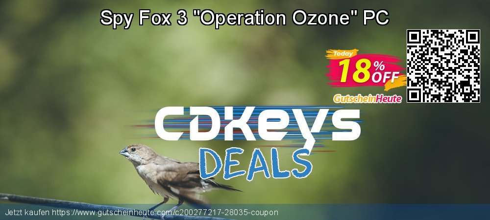 Spy Fox 3 &quot;Operation Ozone&quot; PC wunderschön Ermäßigungen Bildschirmfoto