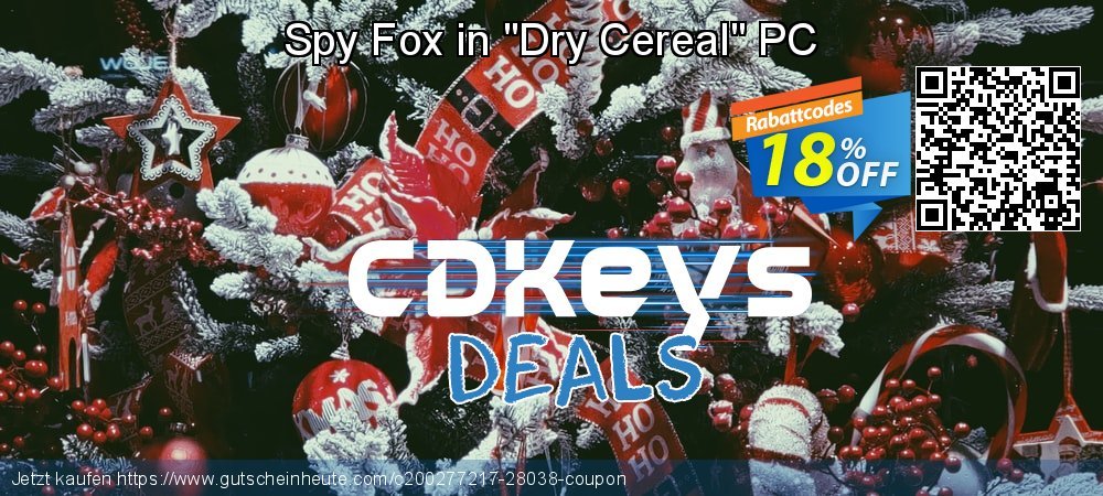 Spy Fox in &quot;Dry Cereal&quot; PC überraschend Promotionsangebot Bildschirmfoto