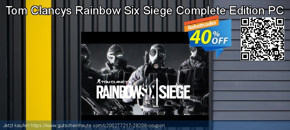 Tom Clancys Rainbow Six Siege Complete Edition PC spitze Preisnachlässe Bildschirmfoto
