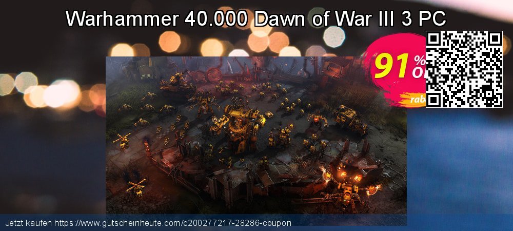 Warhammer 40.000 Dawn of War III 3 PC überraschend Förderung Bildschirmfoto