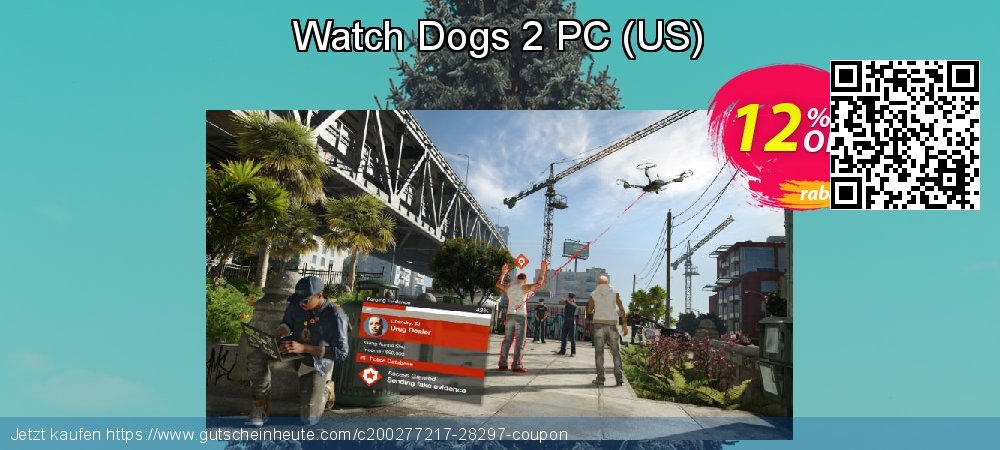Watch Dogs 2 PC - US  aufregende Disagio Bildschirmfoto