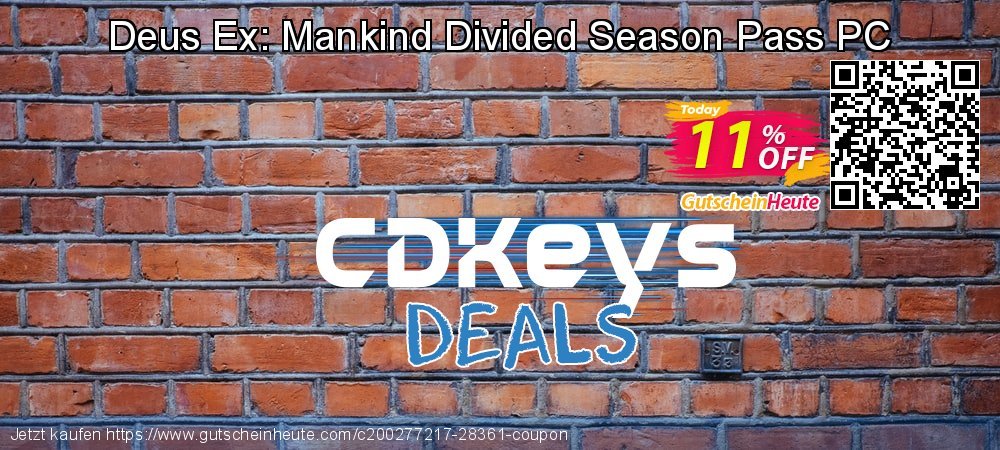 Deus Ex: Mankind Divided Season Pass PC spitze Promotionsangebot Bildschirmfoto