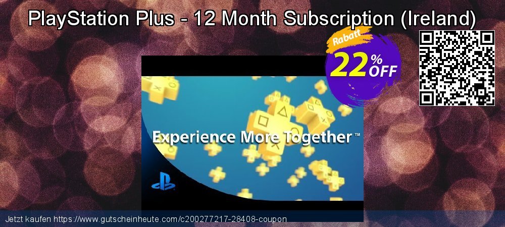 PlayStation Plus - 12 Month Subscription - Ireland  verblüffend Rabatt Bildschirmfoto