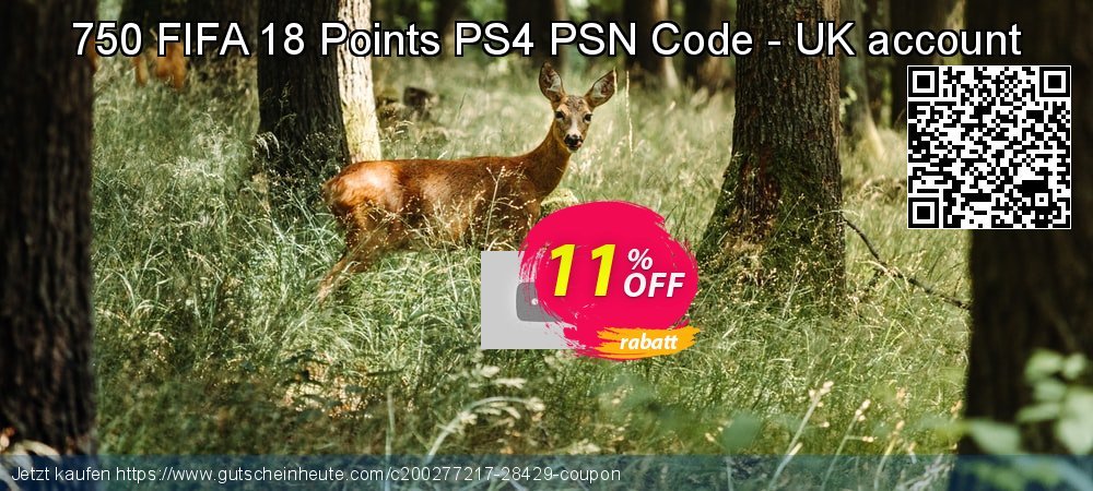 750 FIFA 18 Points PS4 PSN Code - UK account besten Promotionsangebot Bildschirmfoto