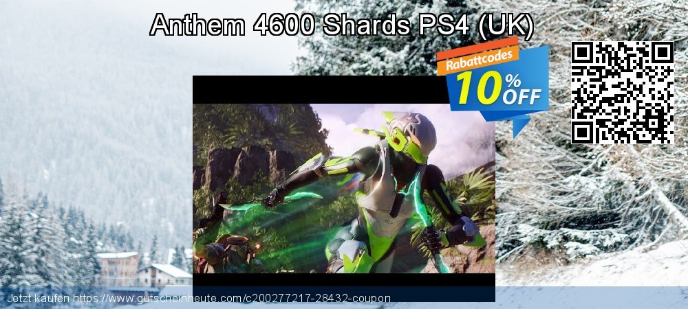 Anthem 4600 Shards PS4 - UK  unglaublich Ermäßigung Bildschirmfoto