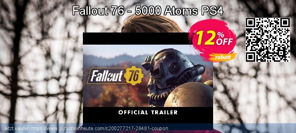 Fallout 76 - 5000 Atoms PS4 umwerfenden Nachlass Bildschirmfoto