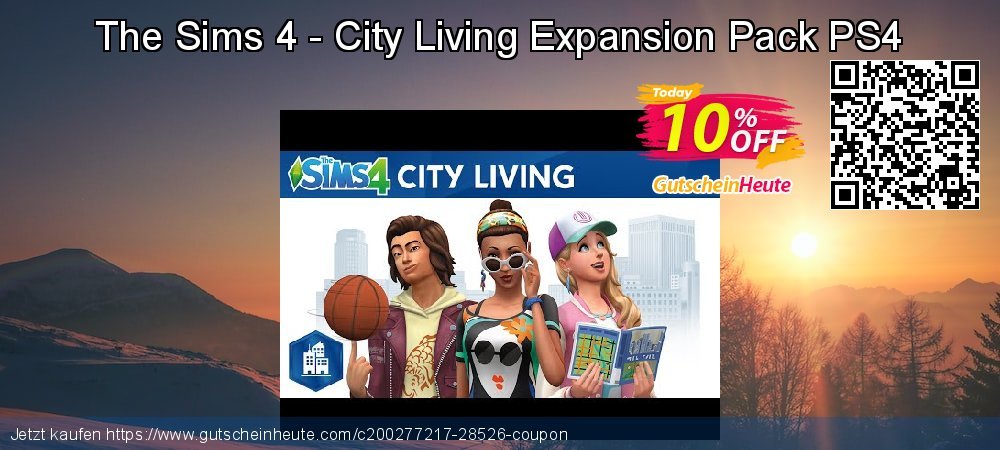 The Sims 4 - City Living Expansion Pack PS4 fantastisch Sale Aktionen Bildschirmfoto