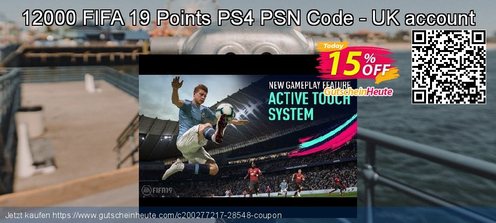 12000 FIFA 19 Points PS4 PSN Code - UK account klasse Promotionsangebot Bildschirmfoto
