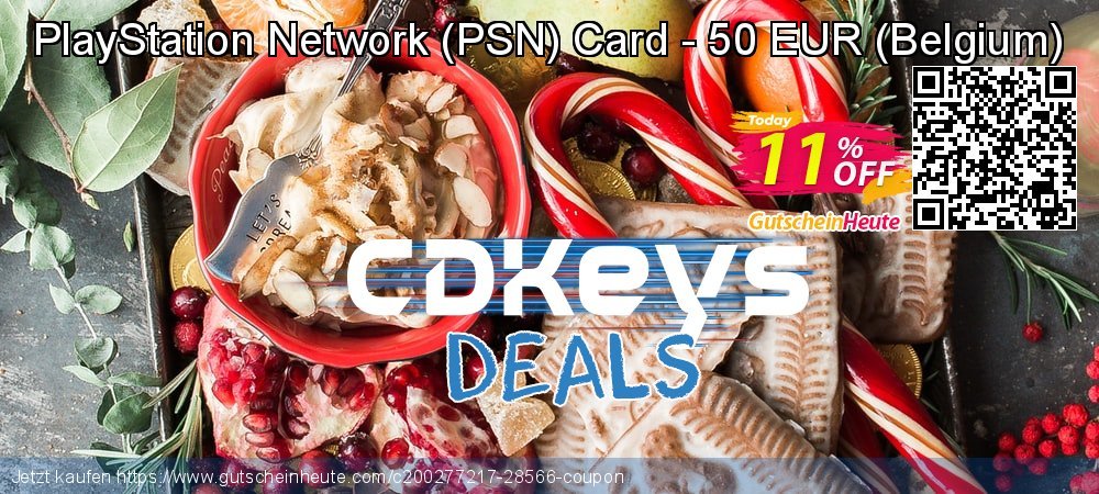 PlayStation Network - PSN Card - 50 EUR - Belgium  formidable Nachlass Bildschirmfoto