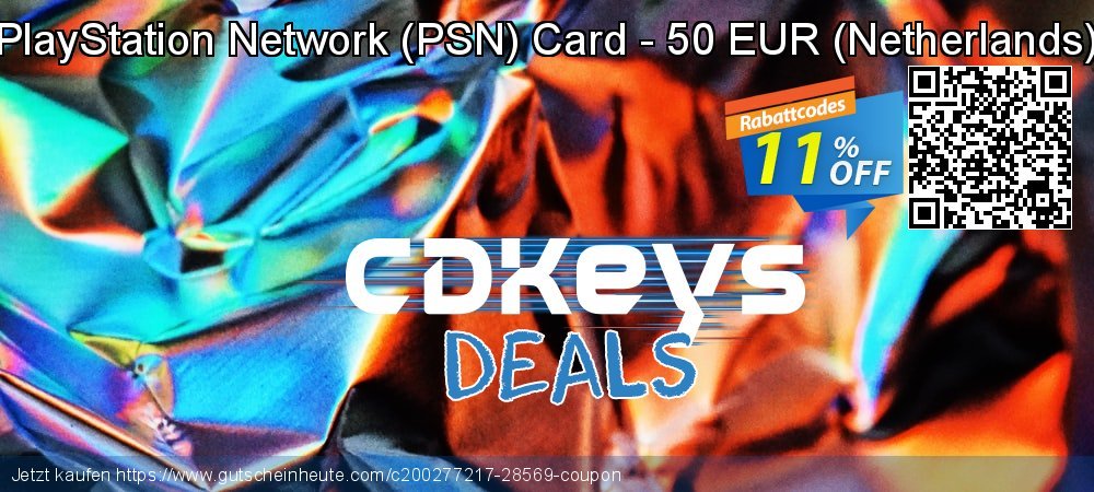 PlayStation Network - PSN Card - 50 EUR - Netherlands  Exzellent Disagio Bildschirmfoto