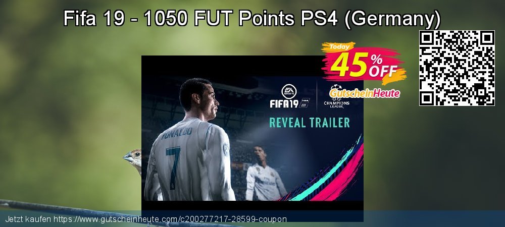 Fifa 19 - 1050 FUT Points PS4 - Germany  toll Promotionsangebot Bildschirmfoto