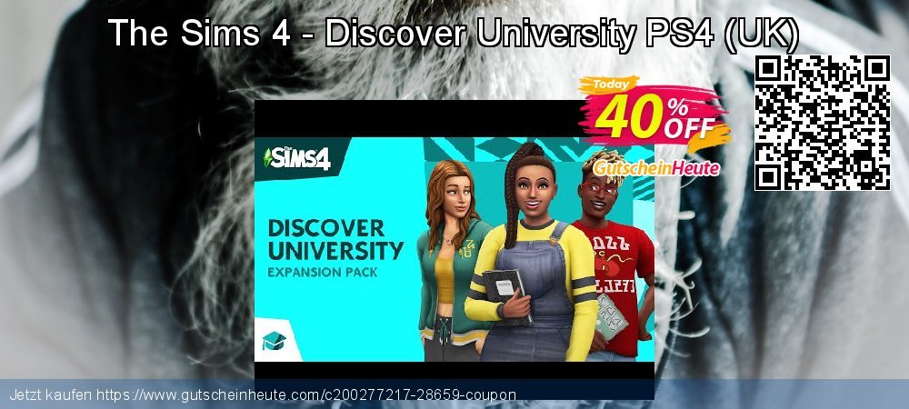 The Sims 4 - Discover University PS4 - UK  formidable Preisnachlass Bildschirmfoto