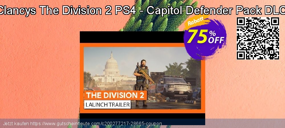 Tom Clancys The Division 2 PS4 - Capitol Defender Pack DLC - EU  aufregenden Preisnachlässe Bildschirmfoto