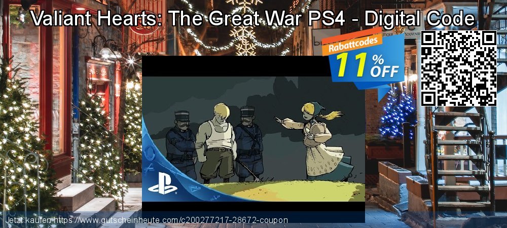 Valiant Hearts: The Great War PS4 - Digital Code klasse Verkaufsförderung Bildschirmfoto