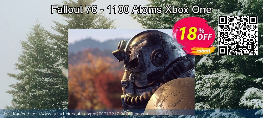 Fallout 76 - 1100 Atoms Xbox One ausschließenden Promotionsangebot Bildschirmfoto