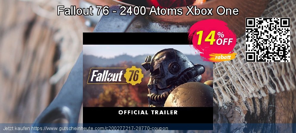Fallout 76 - 2400 Atoms Xbox One besten Nachlass Bildschirmfoto