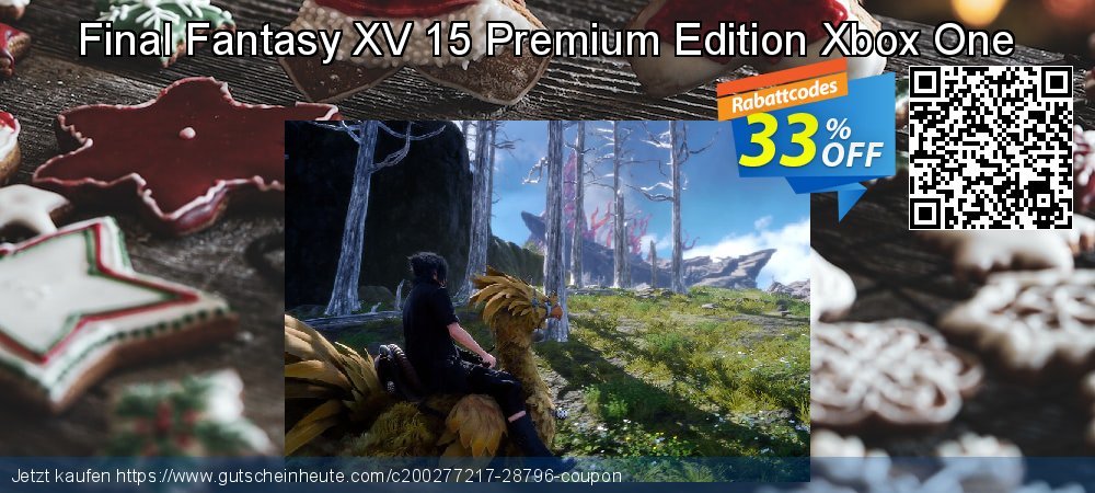 Final Fantasy XV 15 Premium Edition Xbox One klasse Förderung Bildschirmfoto