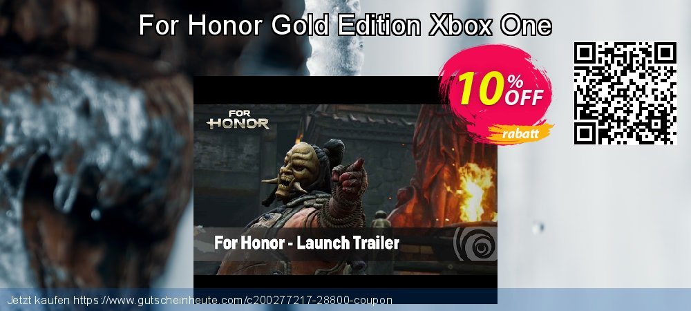 For Honor Gold Edition Xbox One ausschließenden Ermäßigungen Bildschirmfoto