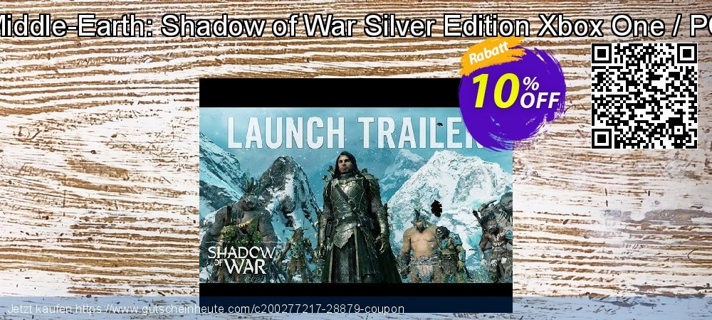 Middle-Earth: Shadow of War Silver Edition Xbox One / PC Exzellent Preisreduzierung Bildschirmfoto