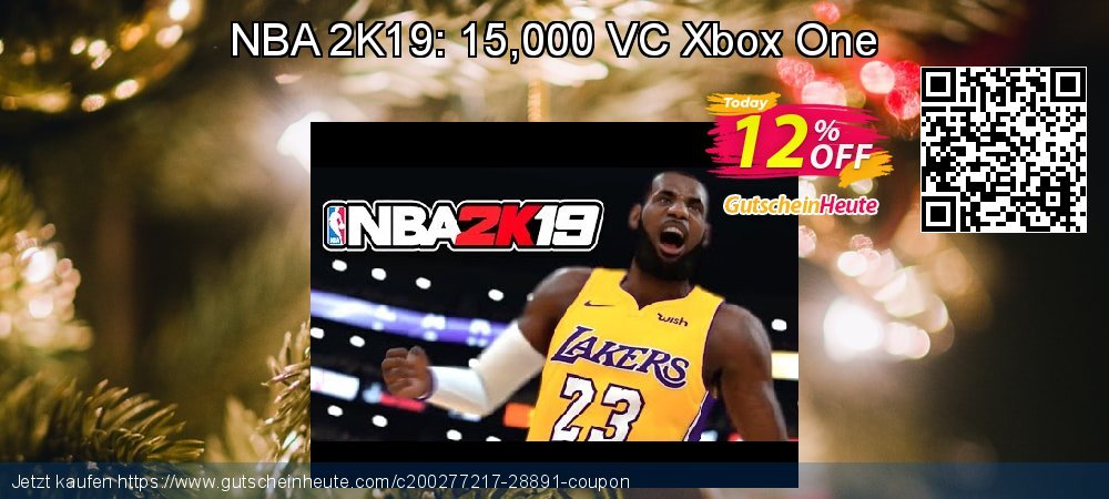 NBA 2K19: 15,000 VC Xbox One uneingeschränkt Ermäßigung Bildschirmfoto