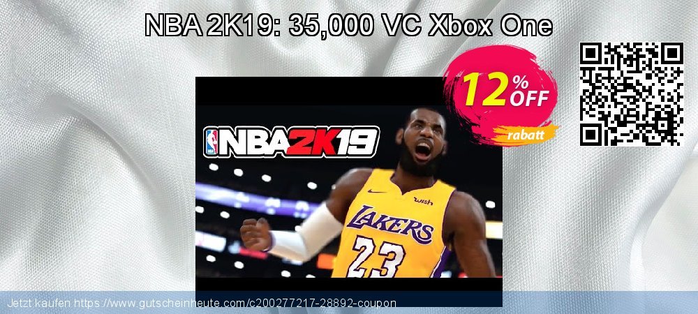NBA 2K19: 35,000 VC Xbox One ausschließlich Disagio Bildschirmfoto