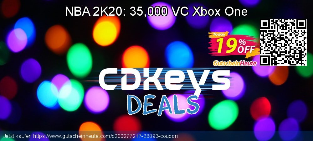 NBA 2K20: 35,000 VC Xbox One ausschließenden Verkaufsförderung Bildschirmfoto