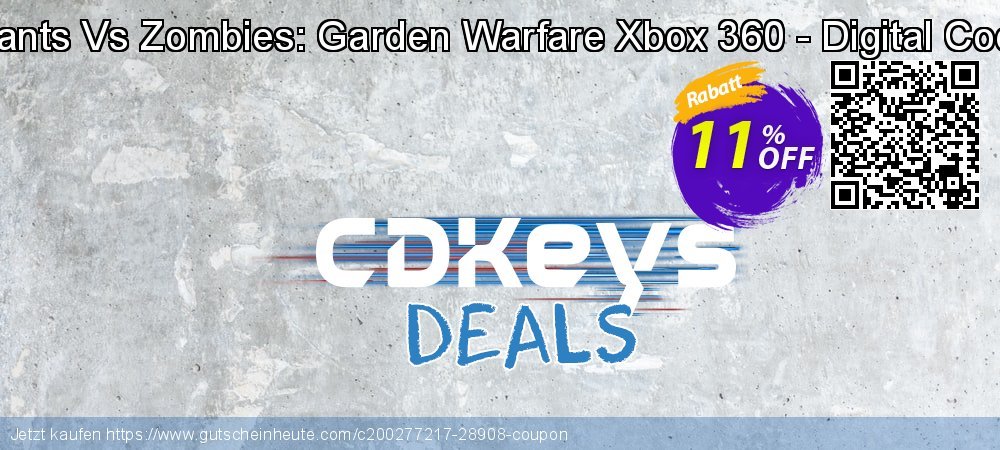 Plants Vs Zombies: Garden Warfare Xbox 360 - Digital Code verwunderlich Ermäßigung Bildschirmfoto
