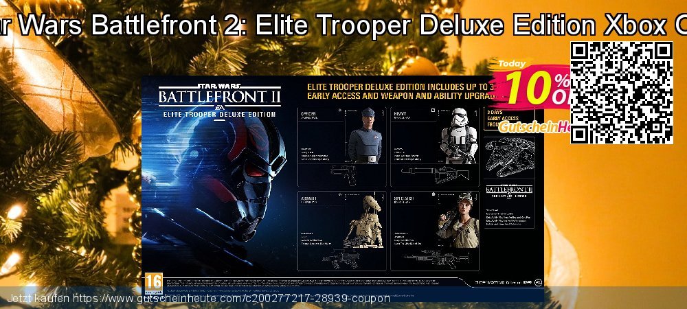 Star Wars Battlefront 2: Elite Trooper Deluxe Edition Xbox One verwunderlich Promotionsangebot Bildschirmfoto