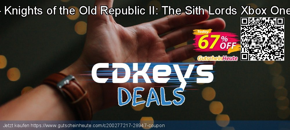 Star Wars - Knights of the Old Republic II: The Sith Lords Xbox One/ Xbox 360 geniale Preisreduzierung Bildschirmfoto