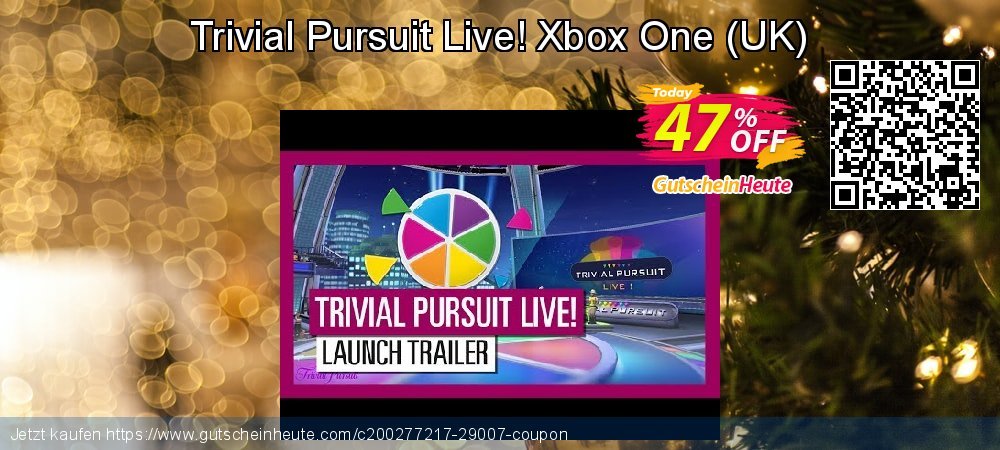 Trivial Pursuit Live! Xbox One - UK  umwerfende Promotionsangebot Bildschirmfoto