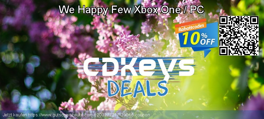 We Happy Few Xbox One / PC ausschließlich Preisnachlass Bildschirmfoto