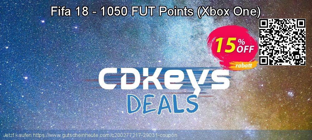 Fifa 18 - 1050 FUT Points - Xbox One  formidable Außendienst-Promotions Bildschirmfoto