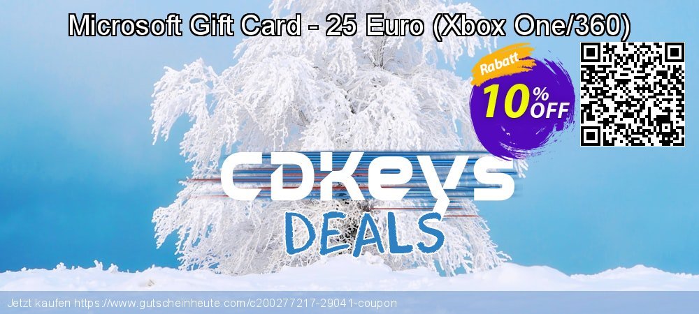 Microsoft Gift Card - 25 Euro - Xbox One/360  aufregende Promotionsangebot Bildschirmfoto