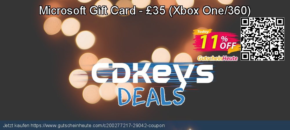 Microsoft Gift Card - £35 - Xbox One/360  genial Nachlass Bildschirmfoto