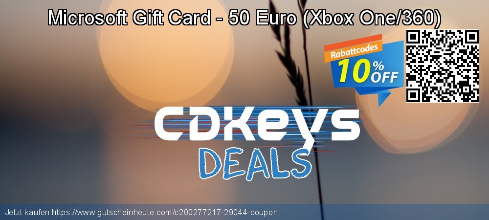 Microsoft Gift Card - 50 Euro - Xbox One/360  klasse Ermäßigung Bildschirmfoto