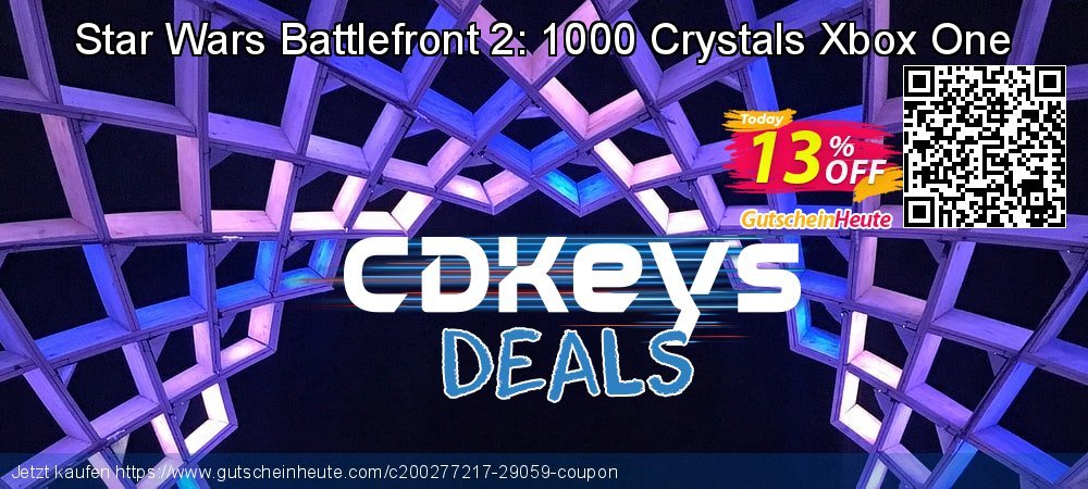 Star Wars Battlefront 2: 1000 Crystals Xbox One verblüffend Nachlass Bildschirmfoto