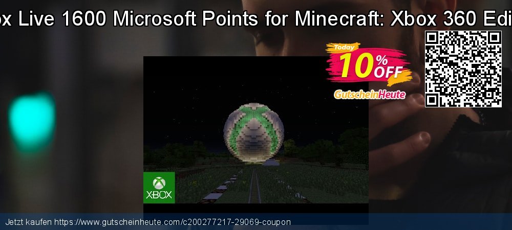 Xbox Live 1600 Microsoft Points for Minecraft: Xbox 360 Edition umwerfende Beförderung Bildschirmfoto