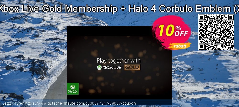 12 + 1 Month Xbox Live Gold Membership + Halo 4 Corbulo Emblem - Xbox One/360  atemberaubend Sale Aktionen Bildschirmfoto