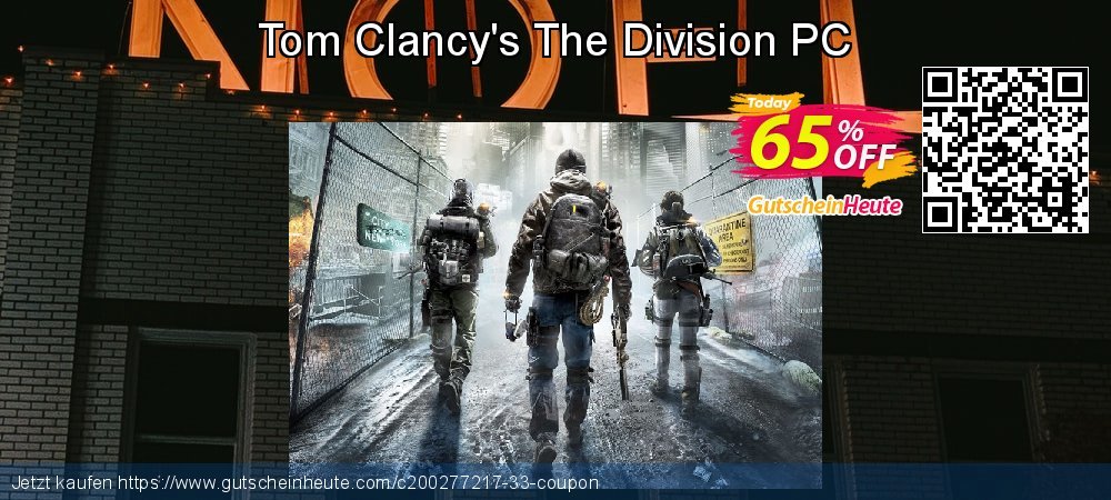Tom Clancy's The Division PC Sonderangebote Preisnachlass Bildschirmfoto