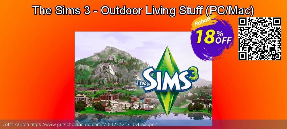 The Sims 3 - Outdoor Living Stuff - PC/Mac  fantastisch Preisreduzierung Bildschirmfoto