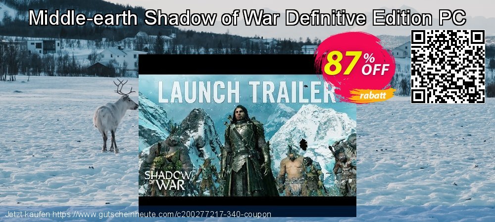 Middle-earth Shadow of War Definitive Edition PC verblüffend Ermäßigungen Bildschirmfoto