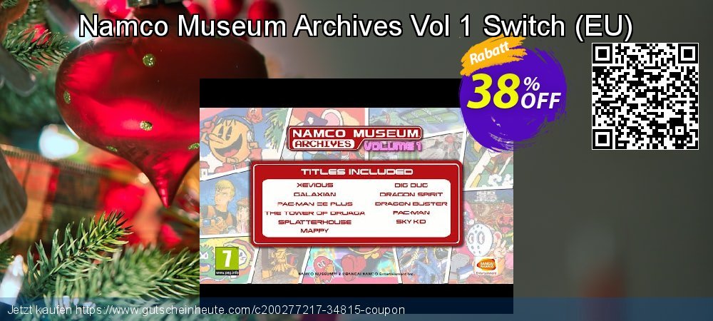 Namco Museum Archives Vol 1 Switch - EU  besten Beförderung Bildschirmfoto
