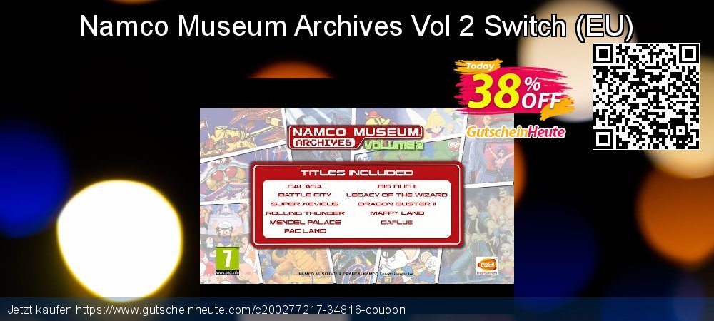 Namco Museum Archives Vol 2 Switch - EU  Sonderangebote Sale Aktionen Bildschirmfoto