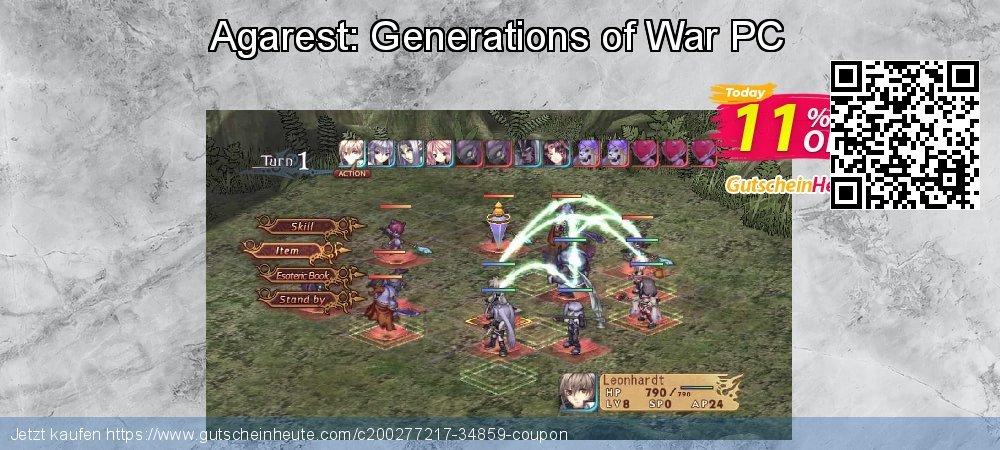 Agarest: Generations of War PC formidable Disagio Bildschirmfoto