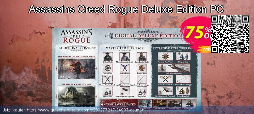 Assassins Creed Rogue Deluxe Edition PC ausschließenden Nachlass Bildschirmfoto