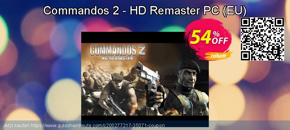 Commandos 2 - HD Remaster PC - EU  super Sale Aktionen Bildschirmfoto