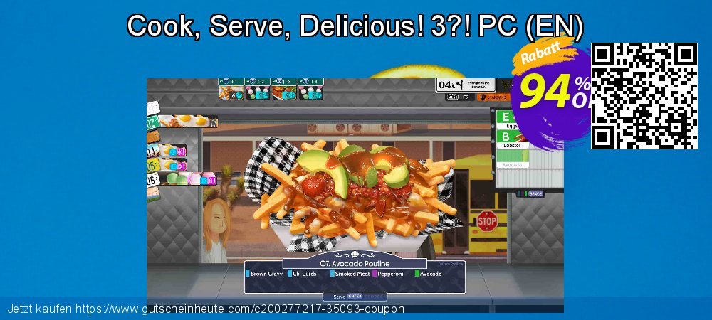 Cook, Serve, Delicious! 3?! PC - EN  ausschließenden Promotionsangebot Bildschirmfoto