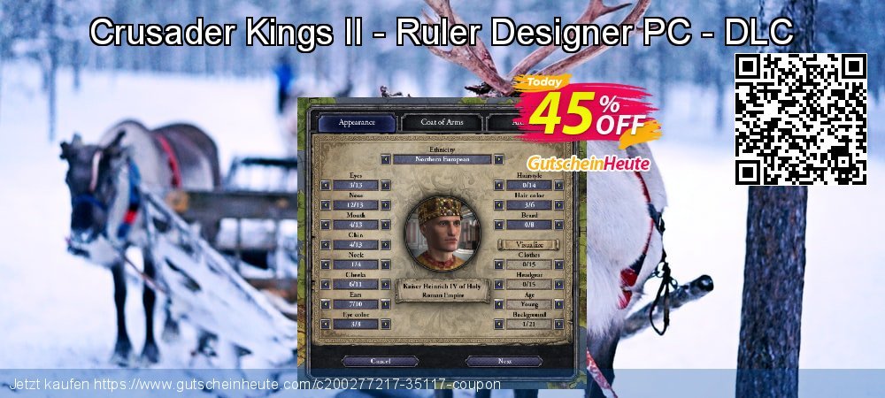 Crusader Kings II - Ruler Designer PC - DLC aufregende Außendienst-Promotions Bildschirmfoto