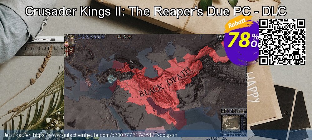 Crusader Kings II: The Reaper&#039;s Due PC - DLC uneingeschränkt Sale Aktionen Bildschirmfoto