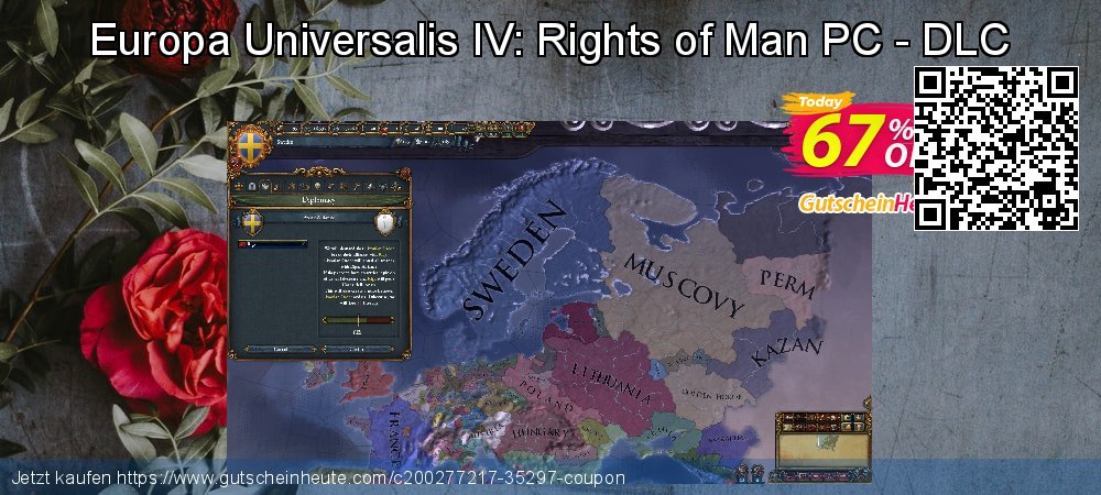 Europa Universalis IV: Rights of Man PC - DLC beeindruckend Promotionsangebot Bildschirmfoto